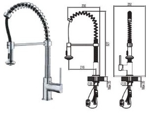 Buy Jayna Pull Out Brass Single Lever Kitchen Faucets Jkf 08