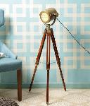 Noble Electricals Antique Marine Nautical Tripod Floor Lamp NED13.15