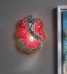 Noble Electricals Red And Silver Ganesha Wall Light NED10.4