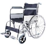 IB Care Folding Wheelchair With Spoke Wheels SS Finish 601